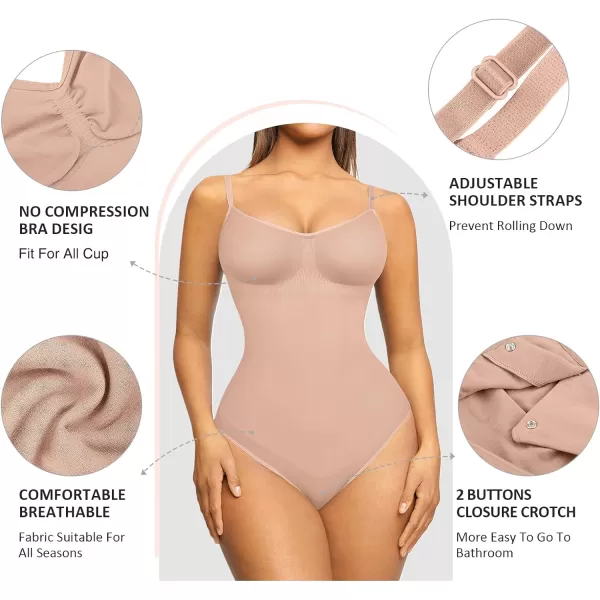 Shapewear Bodysuit Sculpting Body Shaper for Women Tummy Control Seamless Plus Size Butt Lifting Shaper