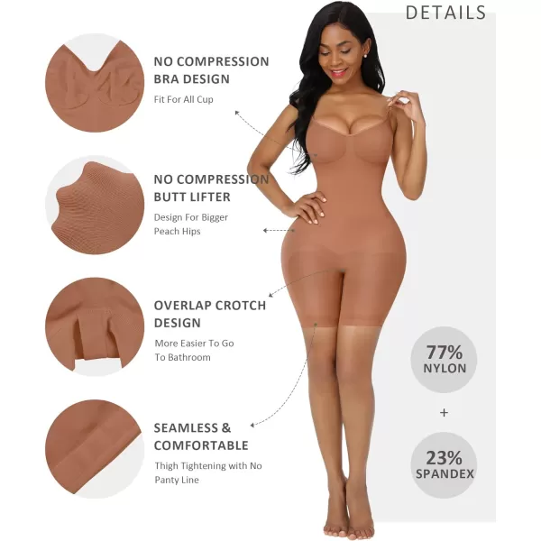 Shapewear Bodysuit Tummy Control Shaper for Women Seamless Butt Lifter Thigh Slimmer Body Shaper