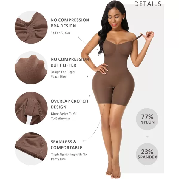 Shapewear Bodysuit Tummy Control Shaper for Women Seamless Butt Lifter Thigh Slimmer Body Shaper