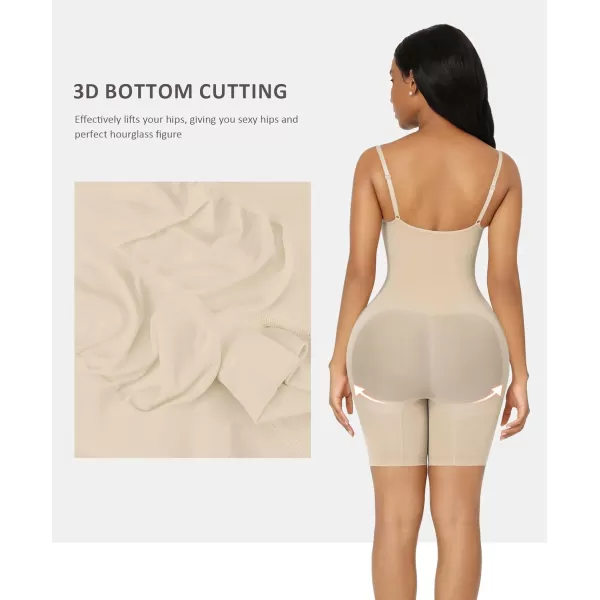 Shapewear Bodysuit Tummy Control Shaper for Women Seamless Butt Lifter Thigh Slimmer Body Shaper