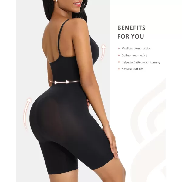 Shapewear Bodysuit Tummy Control Shaper for Women Seamless Butt Lifter Thigh Slimmer Body Shaper
