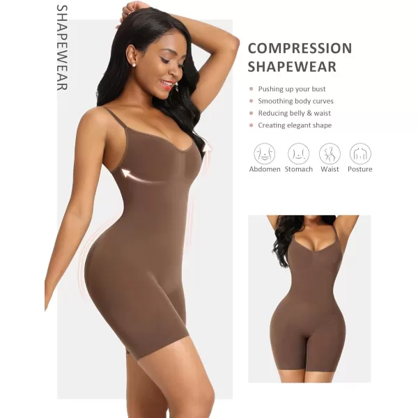 Shapewear Bodysuit Tummy Control Shaper for Women Seamless Butt Lifter Thigh Slimmer Body Shaper