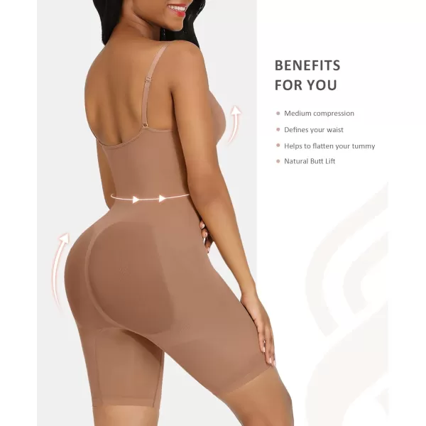 Shapewear Bodysuit Tummy Control Shaper for Women Seamless Butt Lifter Thigh Slimmer Body Shaper
