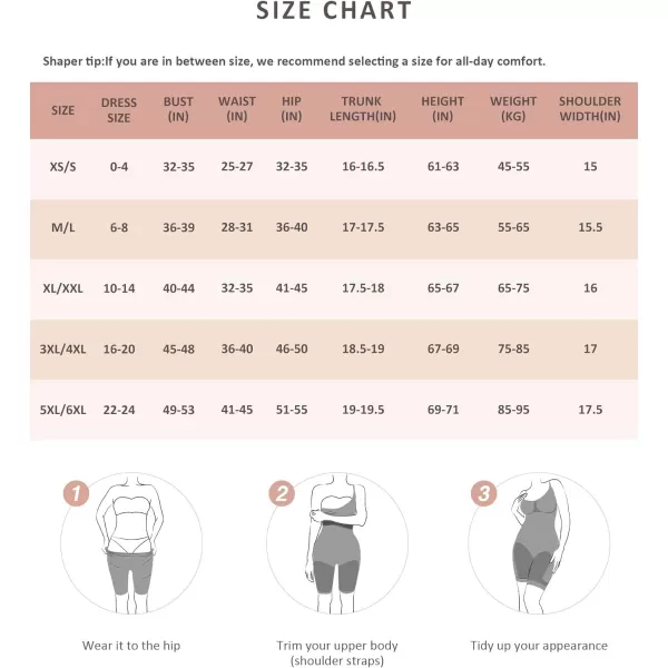 Shapewear Bodysuit Tummy Control Shaper for Women Seamless Butt Lifter Thigh Slimmer Body Shaper