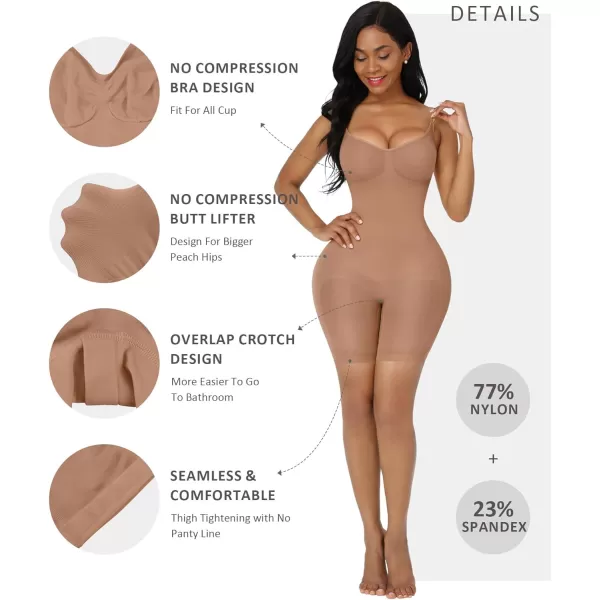 Shapewear Bodysuit Tummy Control Shaper for Women Seamless Butt Lifter Thigh Slimmer Body Shaper