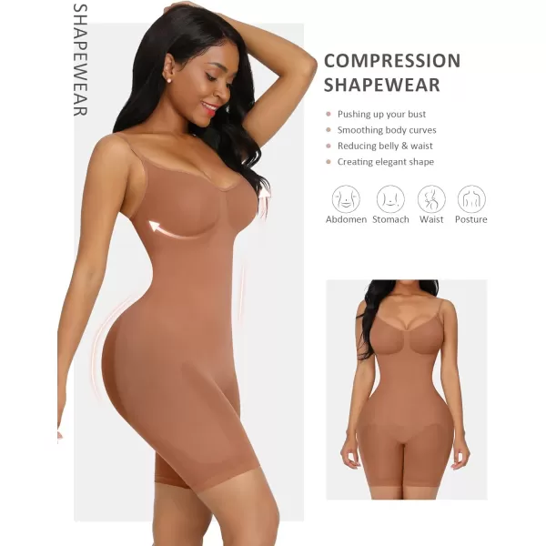 Shapewear Bodysuit Tummy Control Shaper for Women Seamless Butt Lifter Thigh Slimmer Body Shaper