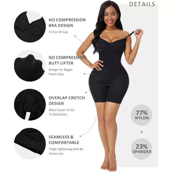 Shapewear Bodysuit Tummy Control Shaper for Women Seamless Butt Lifter Thigh Slimmer Body Shaper