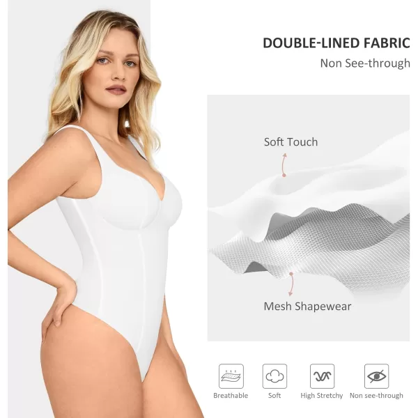 Shapewear Bodysuits for Women Tummy Control Sweetheart Neck Thong Body Suits Corset Tops