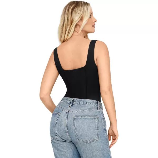 Shapewear Bodysuits for Women Tummy Control Sweetheart Neck Thong Body Suits Corset Tops