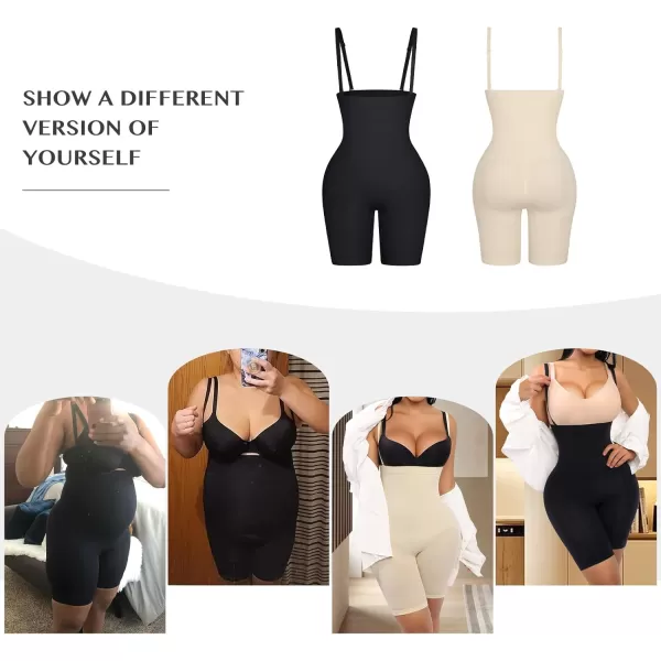 Shapewear Shorts for Women Tummy Control High Waisted Body Shaper Seamless Shorts Butt Lifting Thigh Slimmer