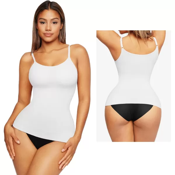 Shapewear Tank Tops for Women Tummy Control Camisoles Seamless Compression Cami Shaper Pack of 2