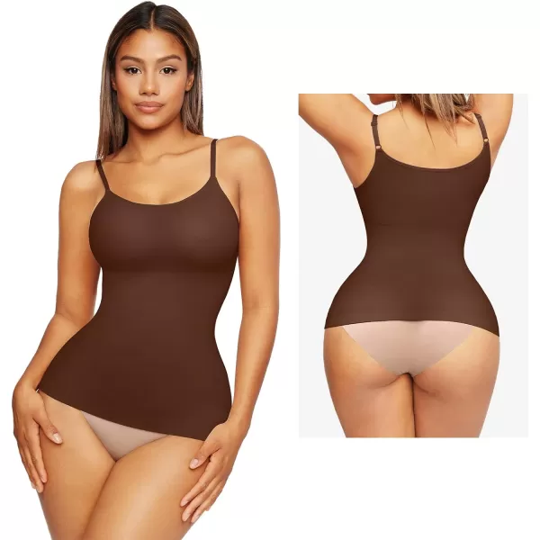 Shapewear Tank Tops for Women Tummy Control Camisoles Seamless Compression Cami Shaper Pack of 2