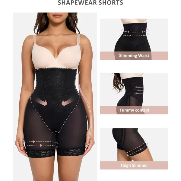 Shapewear Tummy Control Body Shaper Shorts Control Panties High Waisted Lace Shapewear Shorts Butt Lifting