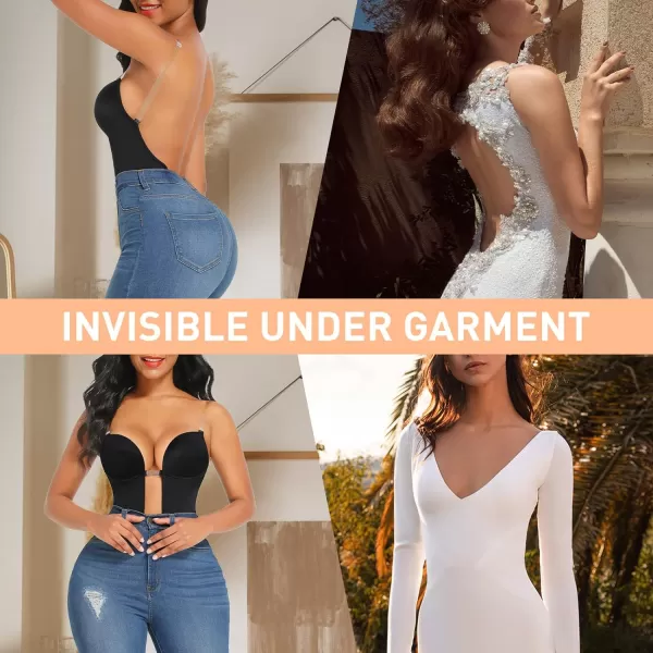Shapewear for Women Plus Size Backless Built-in Bra Body Shaper Seamless Faja with Open Crotch