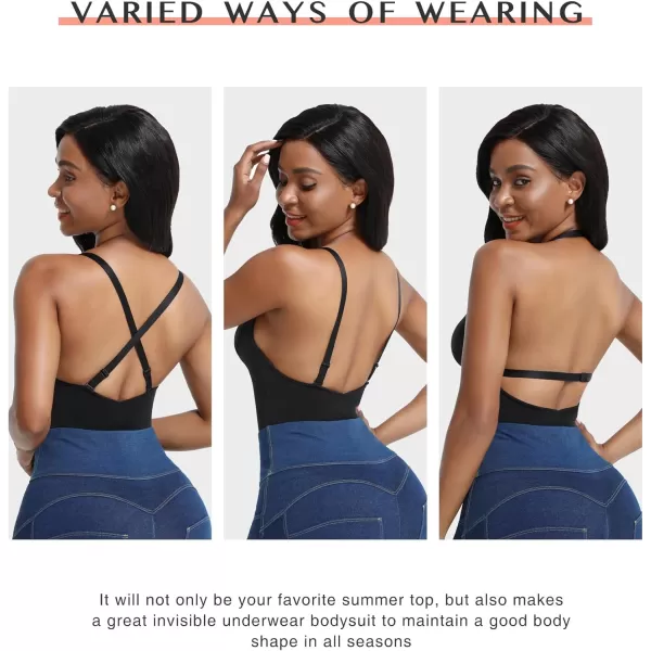 Shapewear for Women Tummy Control Bodysuit Thong Seamless Body Shaper Backless