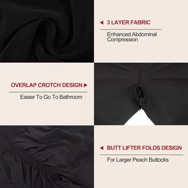 Shapewear for Women Tummy Control High Waist Body Shaper Shorts Butt Lifter Thigh Slimmer Faja