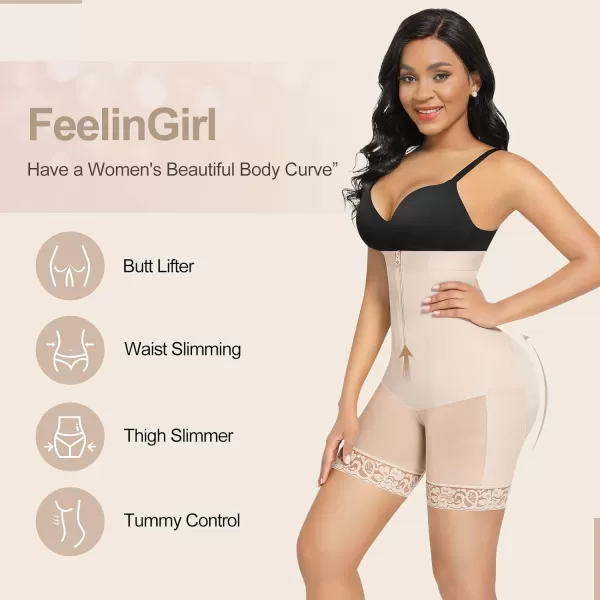 Shapewear for Women Tummy Control High Waist Body Shaper Shorts Butt Lifter Thigh Slimmer Faja