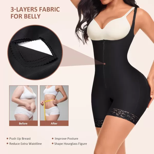 Shapewear for Women Tummy Control Plus Size Body Shaper for Butt Lifter and Thigh Slimmer Faja