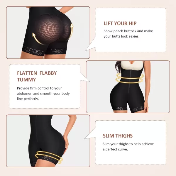 Shapewear for Women Tummy Control Plus Size Body Shaper for Butt Lifter and Thigh Slimmer Faja