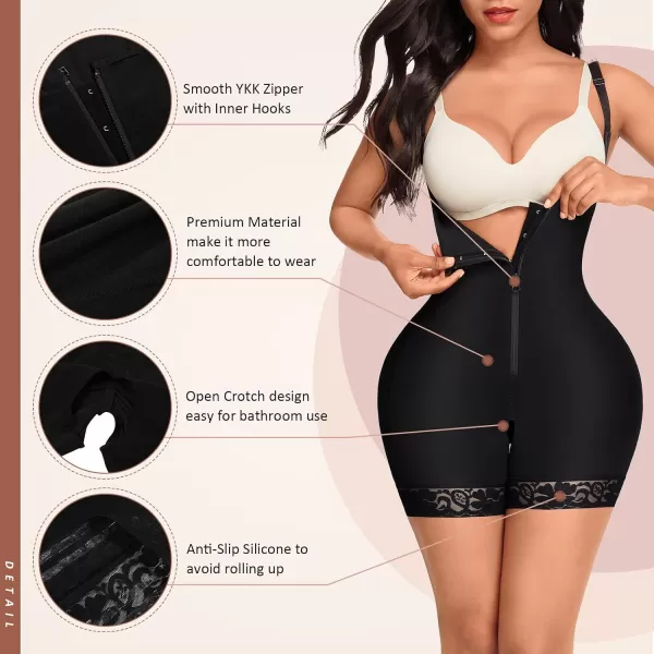 Shapewear for Women Tummy Control Plus Size Body Shaper for Butt Lifter and Thigh Slimmer Faja