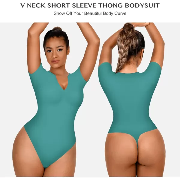 Square Neck Bodysuit for Women Short Sleeve/Sleeveless Tummy Control Slimming Bodysuit Going Out Tank Tops