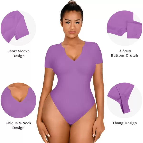 Square Neck Bodysuit for Women Short Sleeve/Sleeveless Tummy Control Slimming Bodysuit Going Out Tank Tops