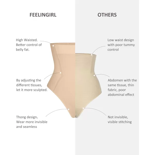 Thong Shapewear Tummy Control Seamless Slimming Body Shaper Briefs High Waist Faja Panties Girdle for Women