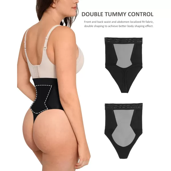 Thong Shapewear Tummy Control Seamless Slimming Body Shaper Briefs High Waist Faja Panties Girdle for Women