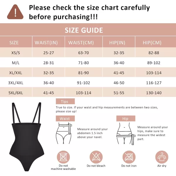 Thong Shapewear for Women Tummy Control Seamless Body Shaper High Waisted Panties Slimming Underwear