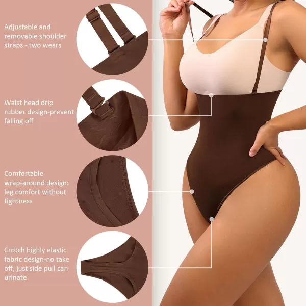 Thong Shapewear for Women Tummy Control Seamless Body Shaper High Waisted Panties Slimming Underwear