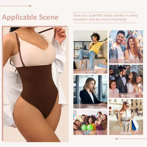 Thong Shapewear for Women Tummy Control Seamless Body Shaper High Waisted Panties Slimming Underwear
