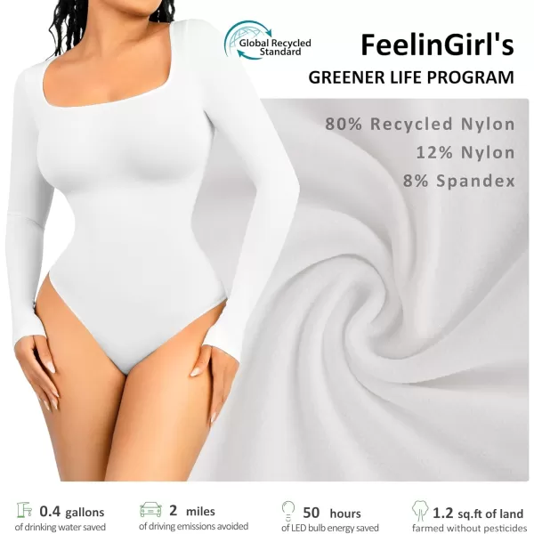 Tummy Control Bodysuit for WomenThong Seamless Long Sleeve Shapewear for Women-2024 Shirt Tops