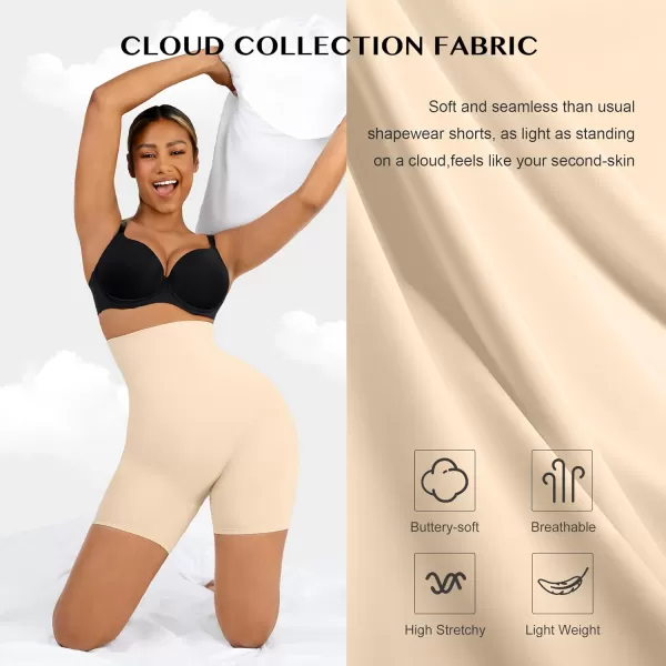 Tummy Control Shapewear Shorts High Waisted Butt Lifting Body Shaper for Women Thigh Slimming
