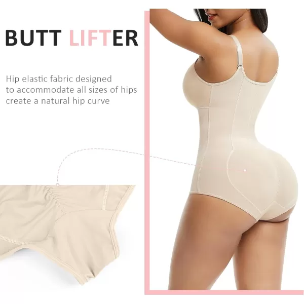 Tummy Control Shapewear for Women Fajas Colombianas Zipper Full Bust Body Shaper