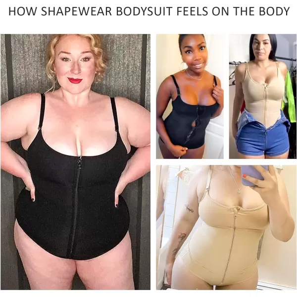 Tummy Control Shapewear for Women Fajas Colombianas Zipper Full Bust Body Shaper