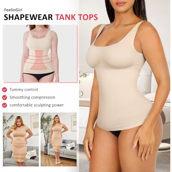 Tummy Control Tank Tops Shapewear Compression Top Shaper for Women