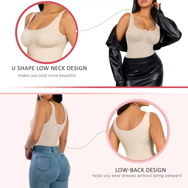 Tummy Control Tank Tops Shapewear Compression Top Shaper for Women
