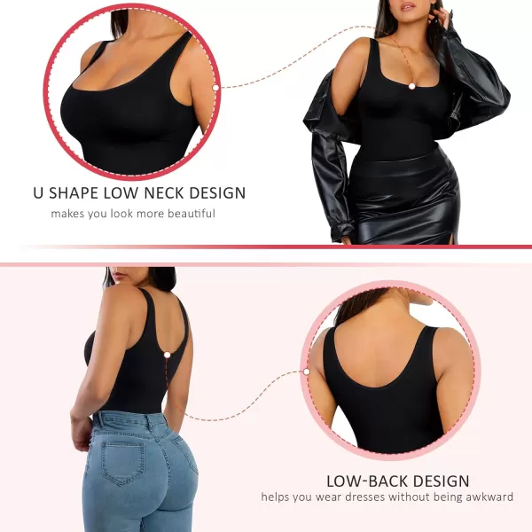 Tummy Control Tank Tops Shapewear Compression Top Shaper for Women