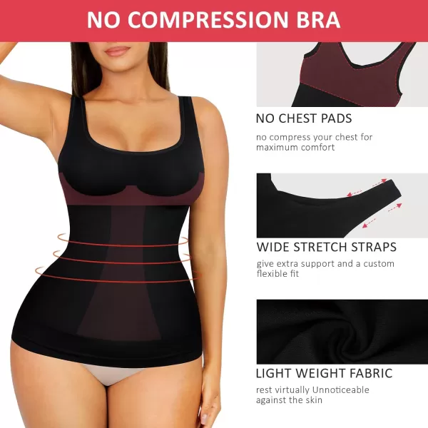 Tummy Control Tank Tops Shapewear Compression Top Shaper for Women