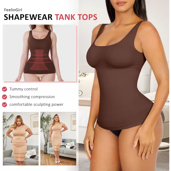 Tummy Control Tank Tops Shapewear Compression Top Shaper for Women