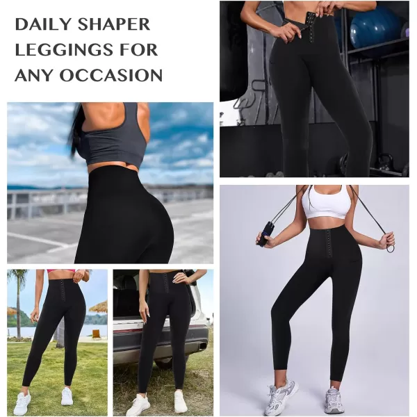 Waist Trainer Shorts for Women Lower Belly Fat High Waist Compression Yoga Leggings Butt Lifter Thigh Slimmer
