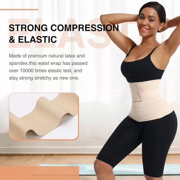 Waist Trainer Wrap for Women Tummy Control Waist Shaper with Loop)