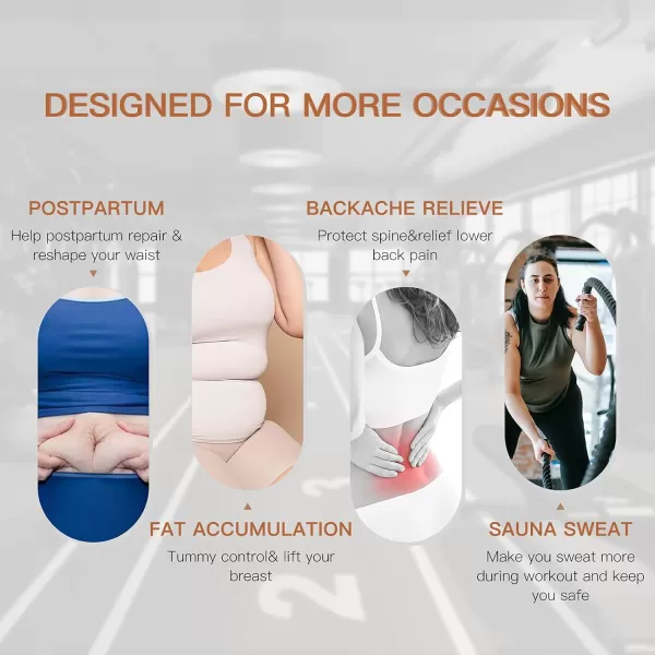 Waist Trainer Wrap for Women Tummy Control Waist Shaper with Loop)