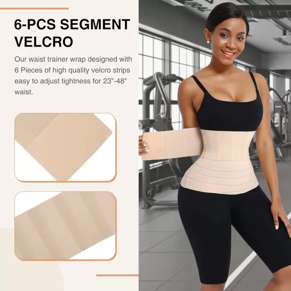 Waist Trainer Wrap for Women Tummy Control Waist Shaper with Loop)