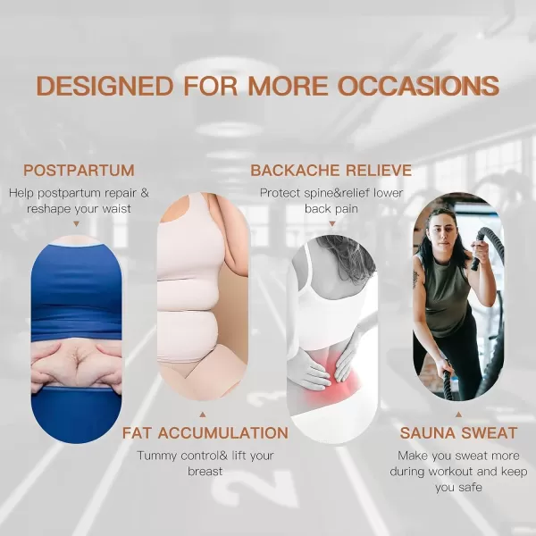 Waist Trainer Wrap for Women Tummy Control Waist Shaper with Loop)