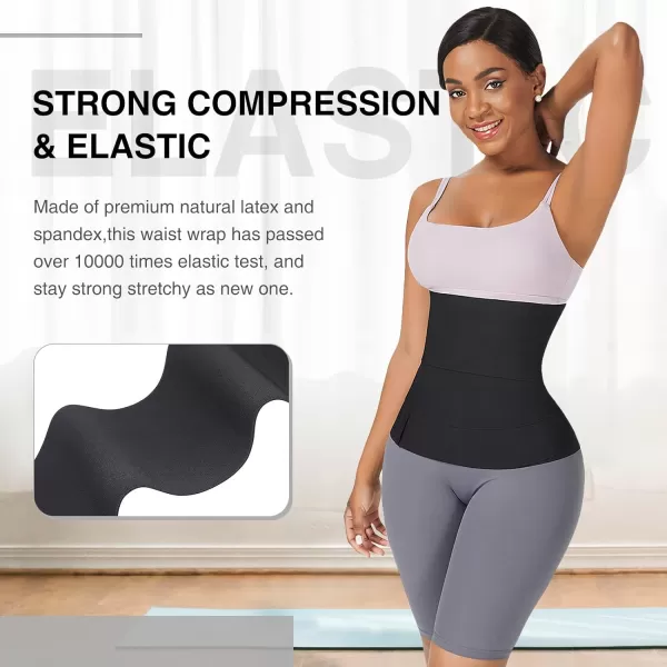Waist Trainer Wrap for Women Tummy Control Waist Shaper with Loop)