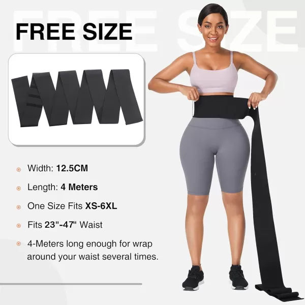 Waist Trainer Wrap for Women Tummy Control Waist Shaper with Loop)