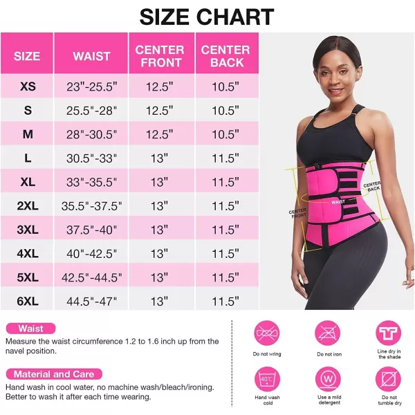 Waist Trainer for Women Long Torso Sauna Workout Double Belt With Zipper 7 Steel Bones)