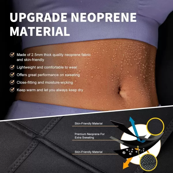 Waist Trainer for Women Long Torso Sauna Workout Double Belt With Zipper 7 Steel Bones
