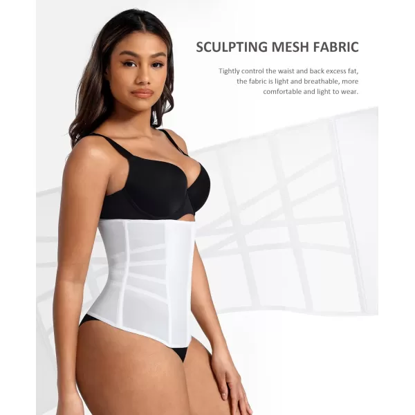 Waist Trainer for Women Lower Belly Fat Mesh Corset Shapewear Tummy Control Body Shaper with Steel Bones
